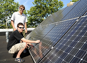 solar panels at Food Co-op